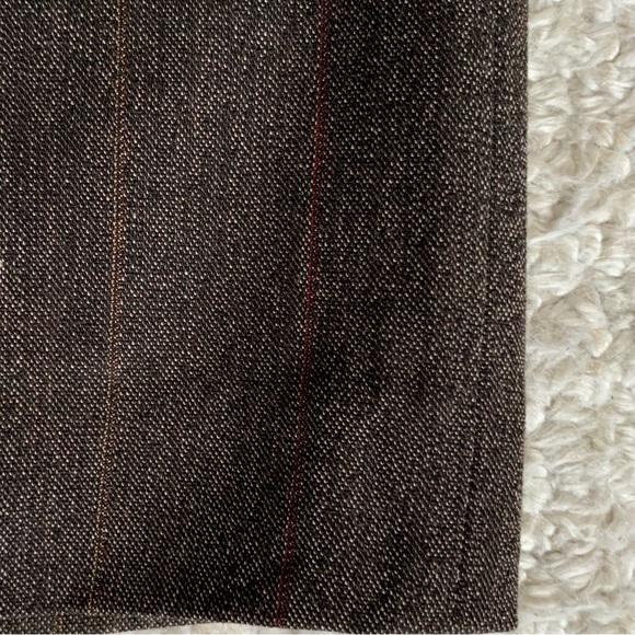 Rafaella Classic Brown Dress Pants with a thin Red and Orange Stripe ~ Size 10 - Picture 13 of 13